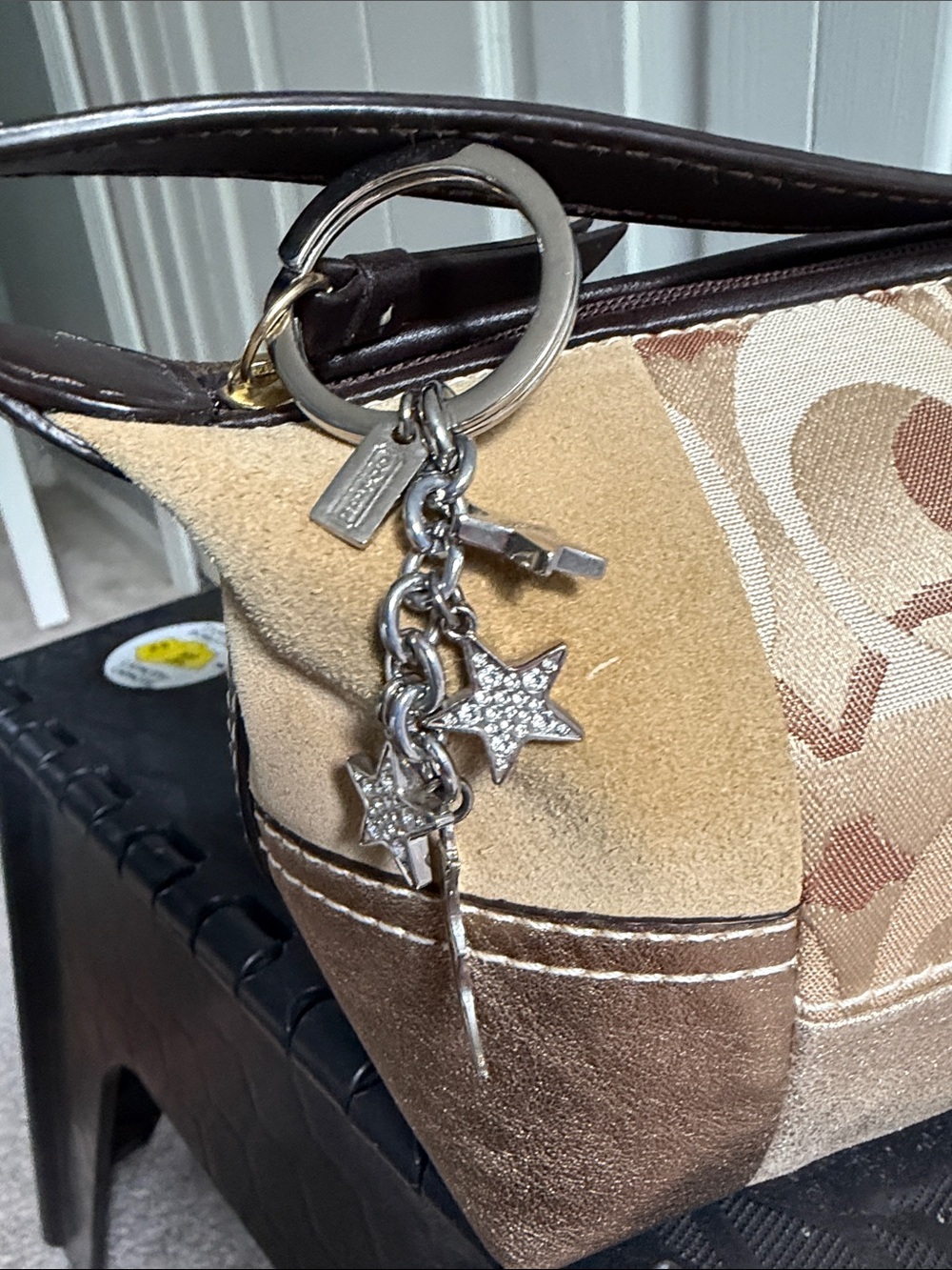 Coach Patchwork Metallic Mini Purse - Picture 6 of 8